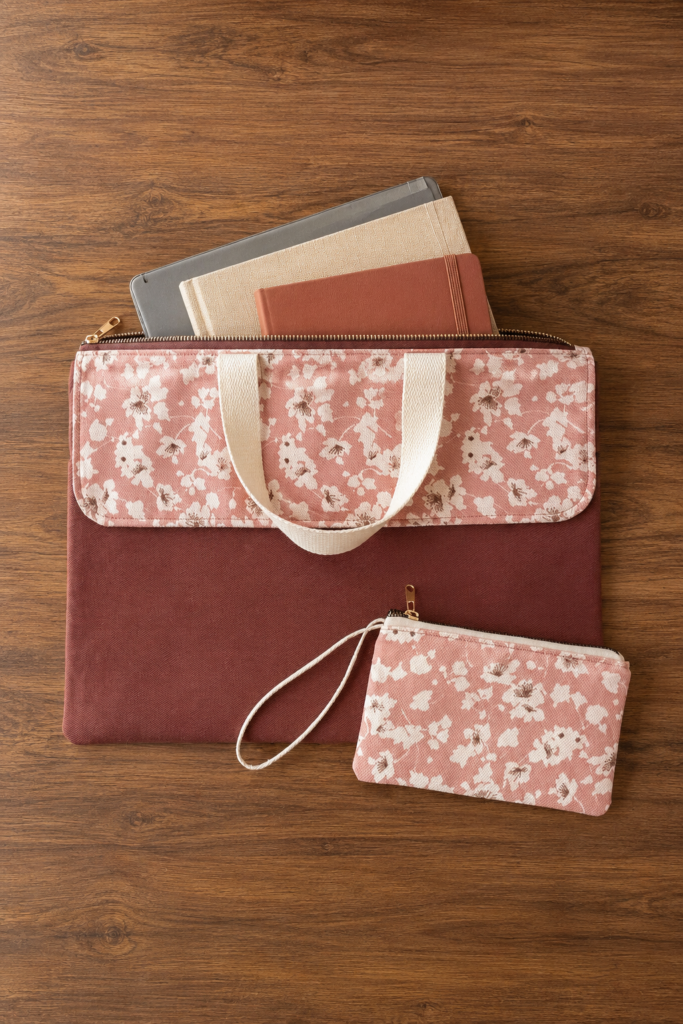 Evrak / NoteBook Çantası – Gül Pembiş